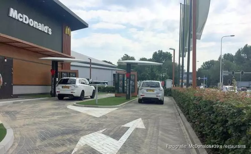 McDrive met dubbele rijbaan bij McDonald’s Alkmaar West