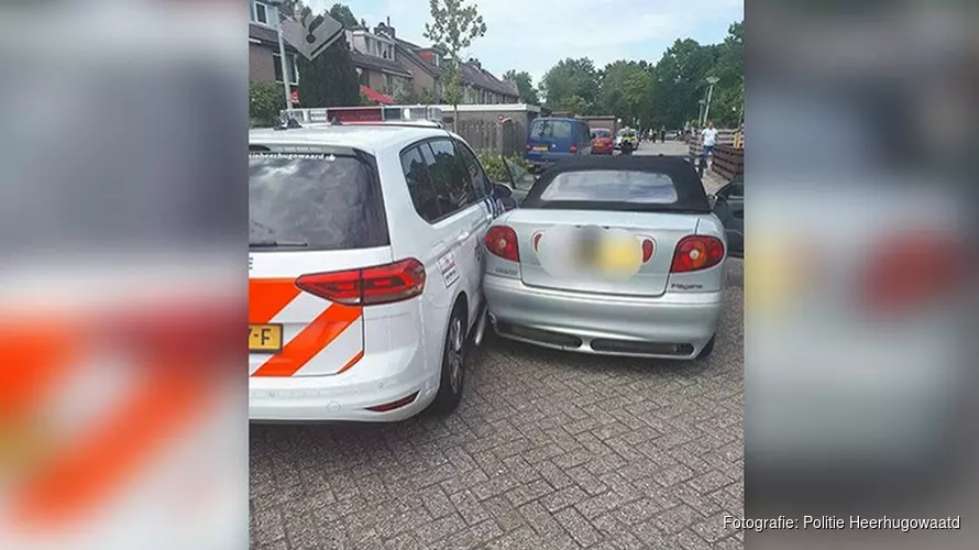 Inbrekers klemgereden na achtervolging door Heerhugowaard