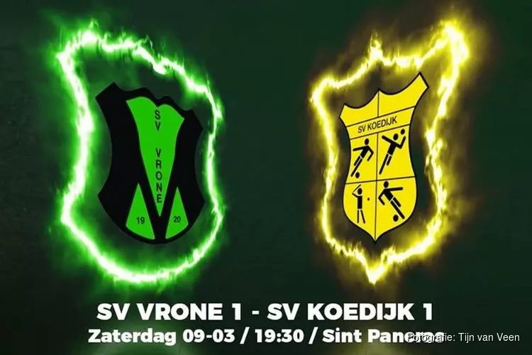 SV Vrone en SV Koedijk klaar voor de derby