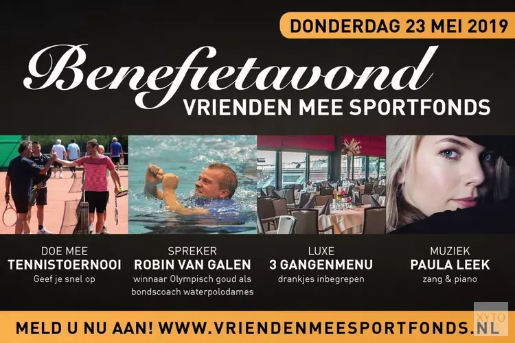 Benefiet Vrienden MEE Sportfonds met Robin van Galen