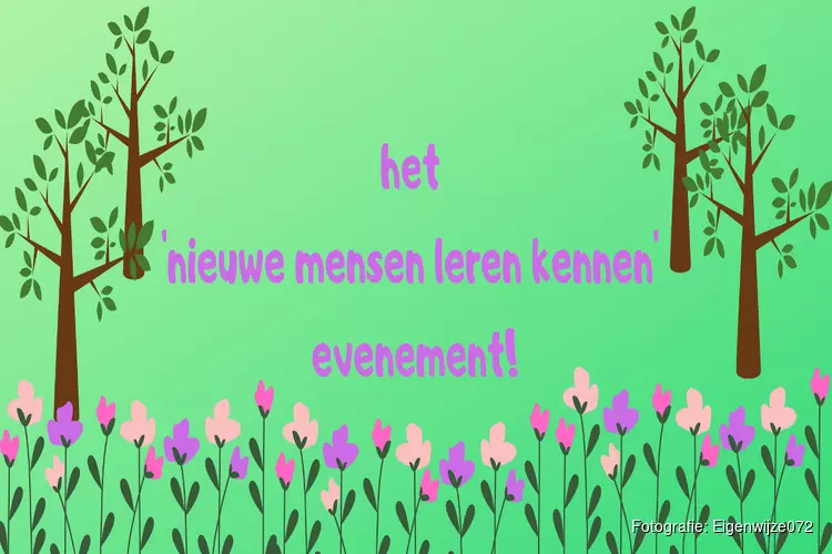 Het &#39;nieuwe mensen leren kennen&#39; evenement