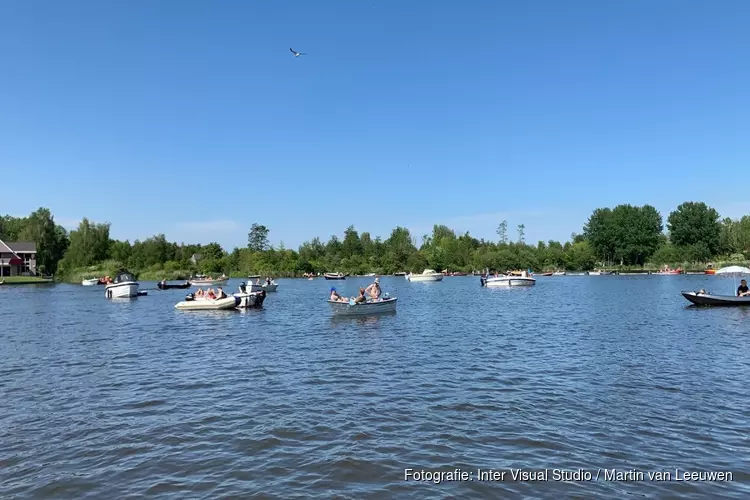 Grote drukte pleziervaart in Noorderplas