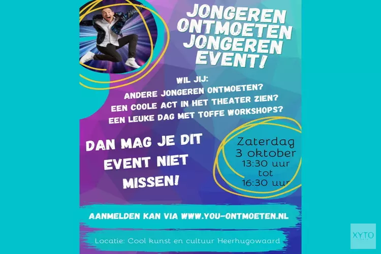 Jongeren ontmoeten jongeren tijdens event in Theater Cool