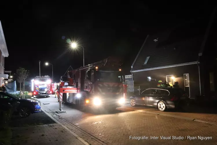 Schoorsteenbrand in woning Broek op Langedijk