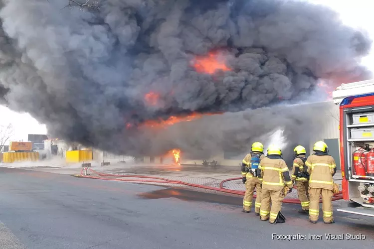 Grote brand in Broek op Langedijk