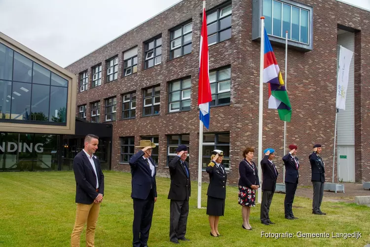 Veteranenvlag in top bij Gemeente Langedijk