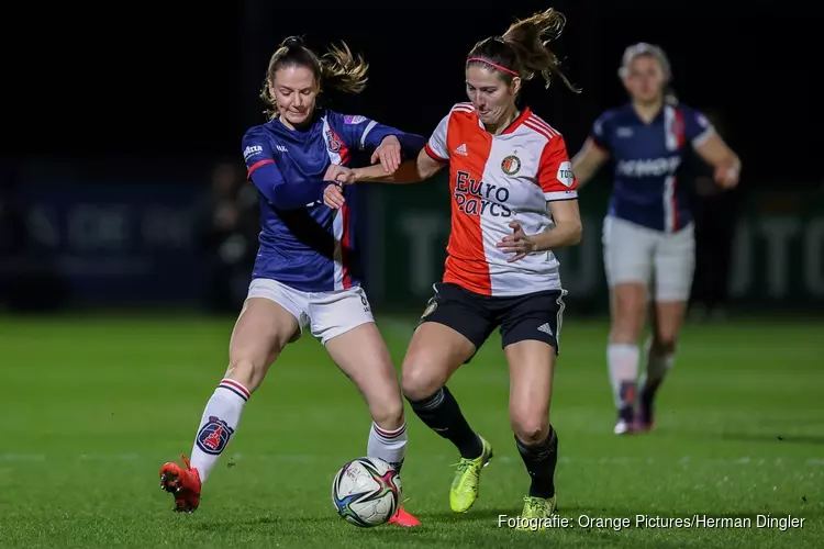 VV Alkmaar opnieuw onderuit tegen Feyenoord Vrouwen