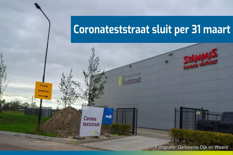 Heerhugowaardse coronateststraat gaat sluiten