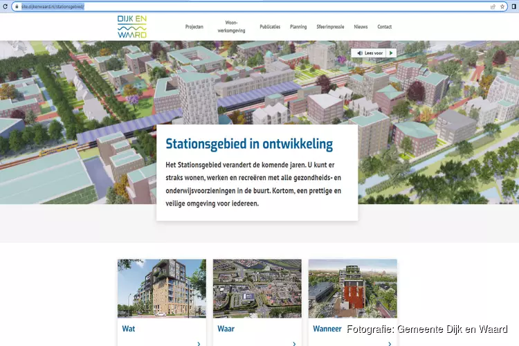 Nieuwe website Stationsgebied Dijk en Waard live