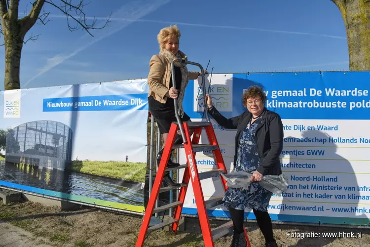 Symbolische start bouw gemaal Waardse Dijk