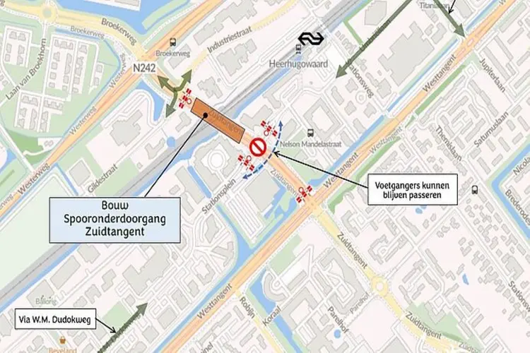 Werkzaamheden kruispunt Stationsplein-Zuidtangent voor veiliger verkeer